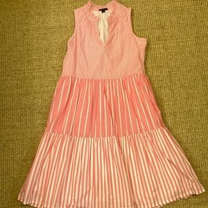 J Crew tiered pink dress. Size small.